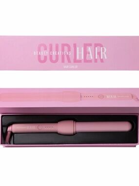 Beauty Creations Pink Curling Iron - Ceramic Styling Wand